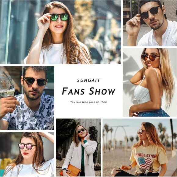 Vintage Round Polarized Sunglasses Unisex UV400 Protection Retro Style main image 4